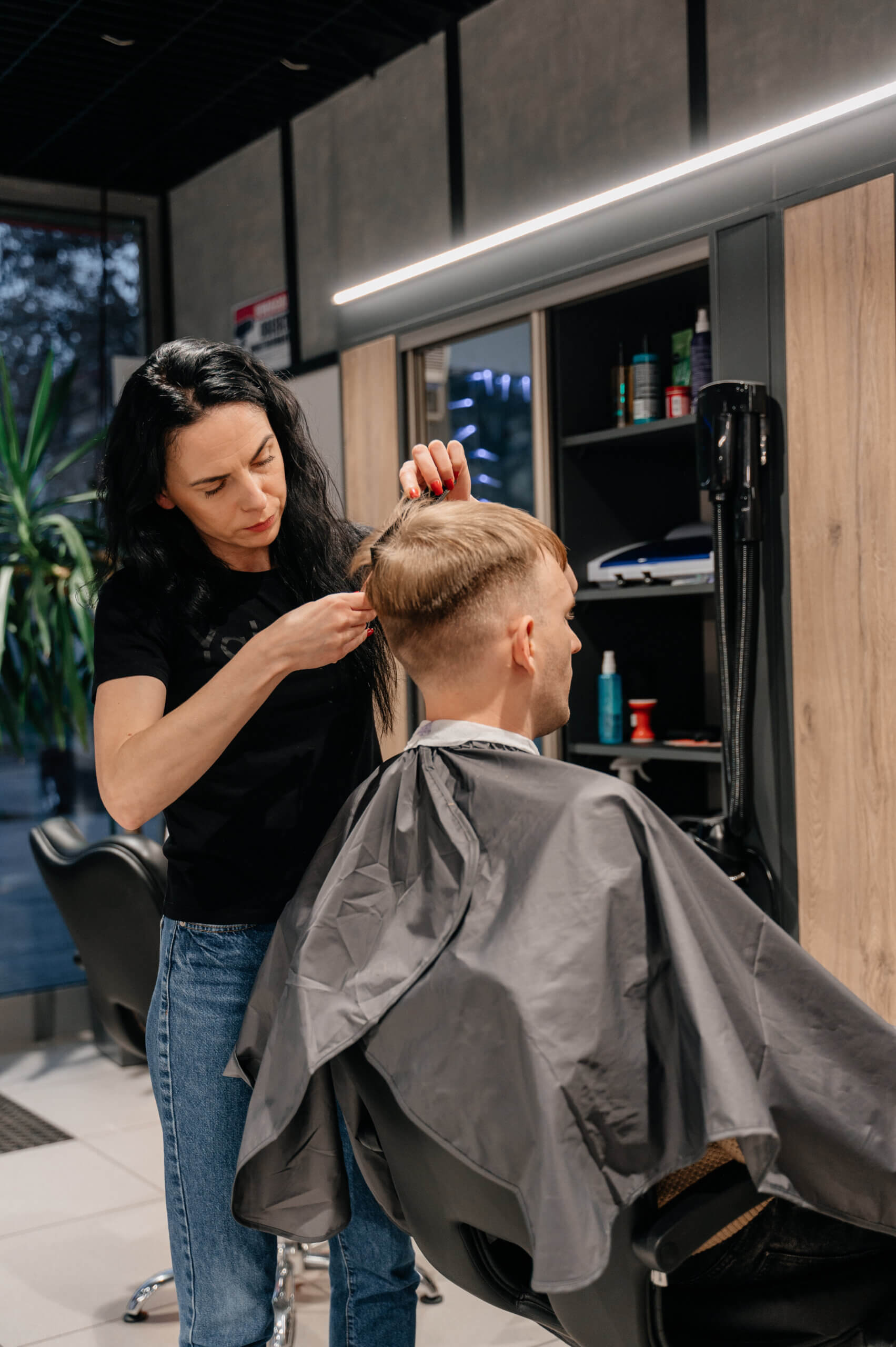 Haircutter Anastasia from The Haircut Express the subject of an