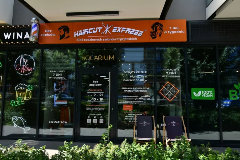 Вітрина – без запису – Перукарня Haircut Express, ul. Racjonalizacji 1, Варшава